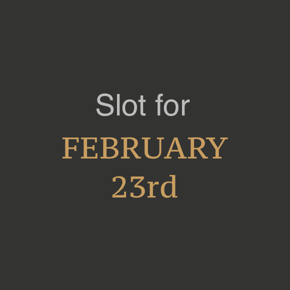 February 23rd Sponsorship Slot