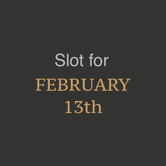 February 13th Sponsorship Slot