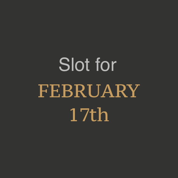 February 17th Sponsorship Slot