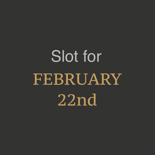 February 22nd Sponsorship Slot