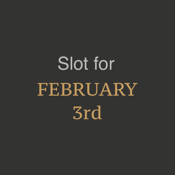 February 3rd Sponsorship Slot